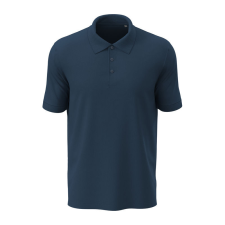 STEDMAN Lux klasszikus fazonú férfi galléros póló, Navy Blue-L férfi póló
