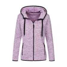 STEDMAN Női hosszú ujjú polár Stedman Knit Fleece Jacket Women S, Lila Melange női dzseki, kabát