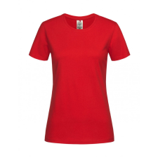 STEDMAN Női rövid ujjú organikus póló Stedman Classic-T Organic Fitted Women M, Piros női póló