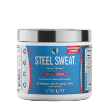 Steelfit Steel Sweat - Zsírégető Italpor Kardió Edzéshez (150 g, Blazin&#039; Cherry Lemonade) vitamin és táplálékkiegészítő