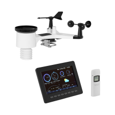 Steinberg Systems WiFi időjárás állomás - LCD 7 "- USB - beltéri érzékelő időjárásjelző