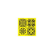  Stencil - csempeminta, mérete: 16x16 cm dekorációs kellék