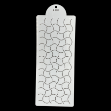  Stencil, hullámok, műanyag,15×39 cm sütés és főzés