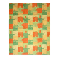  Steppelt ágytakaró, patchwork zöld és narancs, 200x220 cm lakástextília