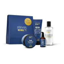 Steves STEVE'S No Bull***t Shaving Box Blue Velvet 350 ml kozmetikai ajándékcsomag