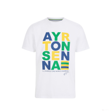 Stichd Ayrton Senna Stripe Graphic Környakú Póló férfi póló