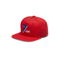 Stichd Kimi Räikkönen sapka - Ferrari Flatbrim, piros, 2018 férfi sapka