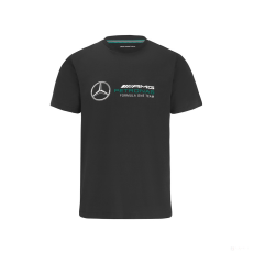 Stichd Mercedes Gyerek Póló, Large Logo, Fekete, 2022