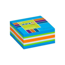 Stick'n Öntapadó jegyzettömb STICK`N 51x51mm neon kék mix 250 lap jegyzettömb