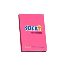 Stick'n Öntapadó jegyzettömb STICK`N 76x51mm neon pink 100 lap jegyzettömb