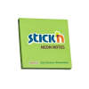 Stick'n Öntapadó jegyzettömb STICK`N 76x76mm neon zöld 100 lap