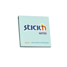 Stick'n Öntapadó jegyzettömb STICK`N 76x76mm pasztel kék 100 lap jegyzettömb