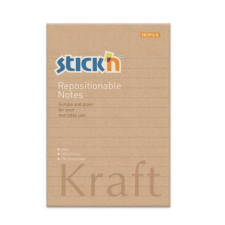 Stick'n Öntapadó jegyzettömb STICK`N Kraft notes 150x101mm újrahasznosított natúr barna 100 lap jegyzettömb