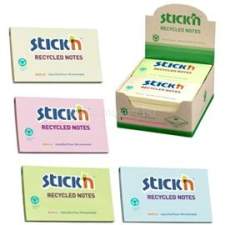 Stick'n Stick`N 78x127mm újrahasznosított 100 lap 12tömb/cs jegyzettömb (STICK_N_21435) jegyzettömb