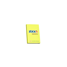 Stickn Öntapadó jegyzettömb STICK`N 76x51mm sárga 100 lap post-it