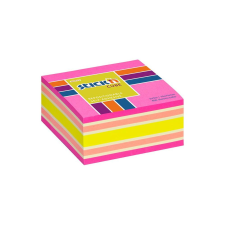 Stickn Öntapadó jegyzettömb STICK`N 76x76mm neon rózsaszín mix 400 lap post-it