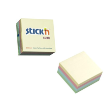 Stickn Öntapadó jegyzettömb STICK`N 76x76mm pasztel mix 400 lap post-it