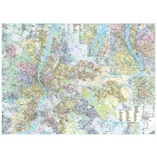 Stiefel 4870FLP Budapest térképe, falitérkép 100x140cm (VTS4870FL) iskolai kiegészítő