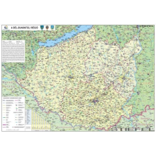 Stiefel A Dél-Dunántúl régió falitérkép térkép