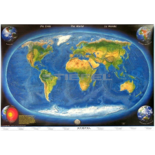 Stiefel A Föld morfológiai térképe a tengerfenék domborzatával térkép