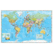 Stiefel A Föld országai (Stiefel) zászlókkal, fóliás-fémléces térkép