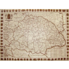 Stiefel A Magyar Szent Korona Országainak Közigazgatása 1910. falitérkép, könyöklő Stiefel 68x48 cm