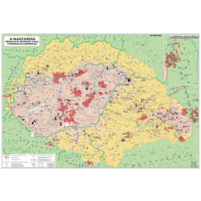 Stiefel A magyarság néprajzi és történelmi tájai, etnográfiai csoportjai falitérkép, könyöklő Stiefel 65x45 cm térkép