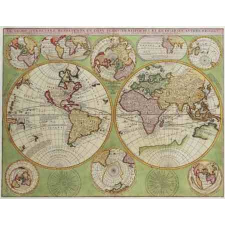 Stiefel Antik Föld térkép könyöklő - Stiefel térkép