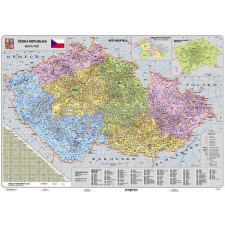 Stiefel Csehország irányítószámos térképe, fóliázott, faléces térkép