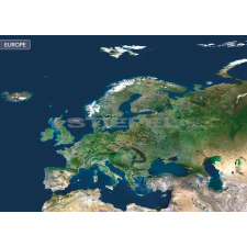 Stiefel Európa a világűrből térkép
