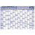Stiefel Éves tervező és projekt naptár, kétoldalas, fémléces, kék színű filctollal, 70x100 cm, 2023 évi, STIEFEL