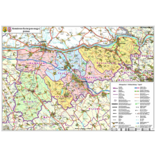 Stiefel Komárom-Esztergom megye falitérkép térkép