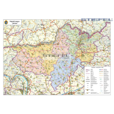 Stiefel Nógrád megye falitérkép térkép