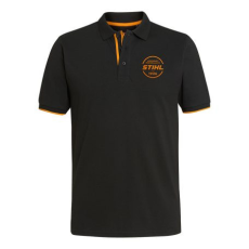 Stihl LOGO CIRCLE fekete színű uniszex galléros póló S (04209001348)