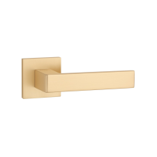 Stile HIRA Négyzetrozettás Q SLIM 7MM GOLD SATIN - Szatén arany színű WC zár és alkatrészei
