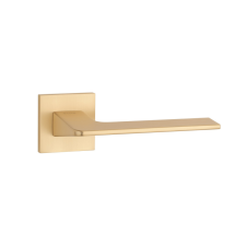 Stile OMA Négyzetrozettás Q SLIM 7MM GOLD SATIN - Szatén arany színű PZ zár és alkatrészei