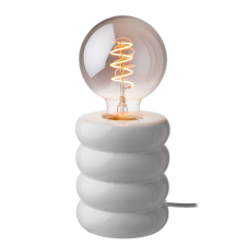 Stilo asztali lámpa kerámia talppal, fehér 12cm világítás