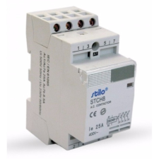 Stilo moduláris kontaktor STCH8 63-40 230VAC,4 pólus 3modul villanyszerelés