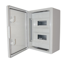 Stilo műanyag elosztószekrény maszkolt 400x300x170mm, 2x12 modul, IP65, ABS villanyszerelés