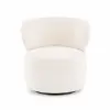  Stílusos, modern beige fotel puha tapintású kárpittal és egyedi formavilággal ,360 ° -ban forgó funkcióval.76x 74x 60 cm