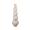 Stílusos, modern megjelenésű taupe szín magas padlóváza 20x76 cm