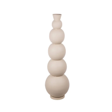  Stílusos, modern megjelenésű taupe szín magas padlóváza 20x76 cm dekoráció