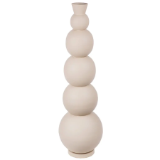  Stílusos, modern megjelenésű taupe szín magas padlóváza 25 x 87 cm dekoráció