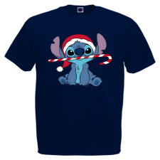  Stitch Cukorpálca - Karácsonyi Férfi Póló férfi póló