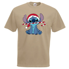  Stitch Cukorpálca - Karácsonyi Férfi Póló