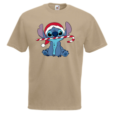 Stitch Cukorpálca - Karácsonyi Férfi Póló férfi póló