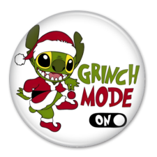 Stitch Grinch Mode - Hűtőmágnes hűtőmágnes