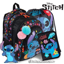  Stitch iskolatáska, hátizsák SZETT - Black Aloha iskolatáska