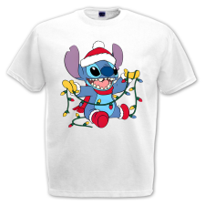  Stitch Karácsonyi Égők - Karácsonyi Férfi Póló férfi póló