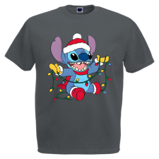 Stitch Karácsonyi Égők - Karácsonyi Férfi Póló férfi póló